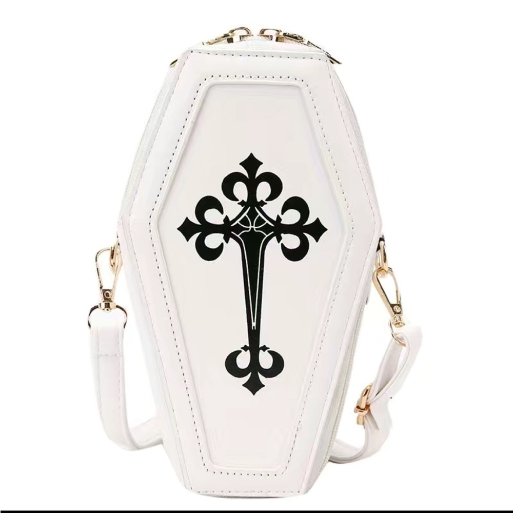 Coffin Crossbody Bag Goth Gothic Emo Punk Cross Body Shoulder Bag Purse